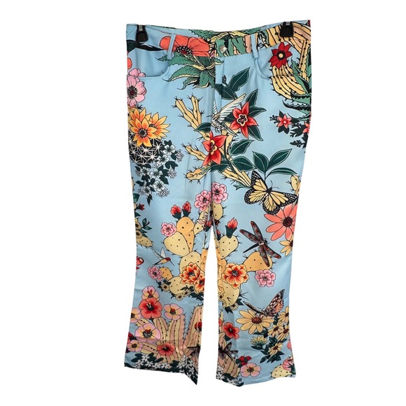 Floral Wide Leg Pants - Picture 2 of 8